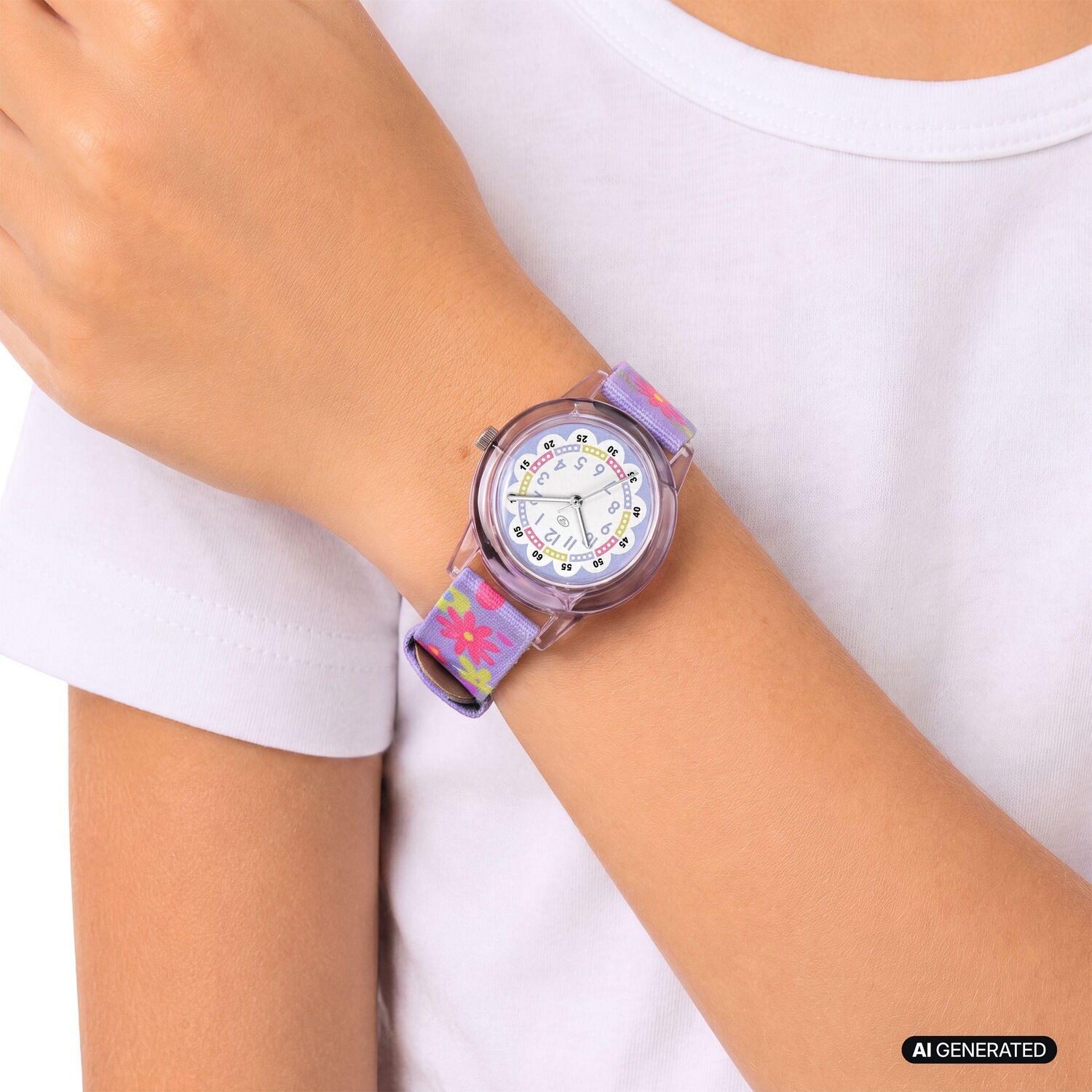 Quarzuhr TOM TAILOR, lila (bunt, bunt, lila), Armbanduhren, Kinder, Quarzuhr, Armbanduhr, Kinderuhr, Mädchen, analog