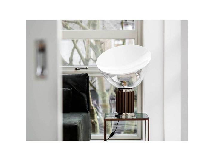 Taccia LED (PMMA) Tischleuchte Bronze - Flos - Wohnzimmer - Metall