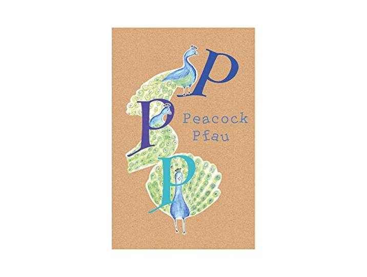 Komar ABC Animal P - Größe: 50 x 70 cm, Wandbild, Poster, Kunstdruck (ohne Rahmen), PURE Boutique