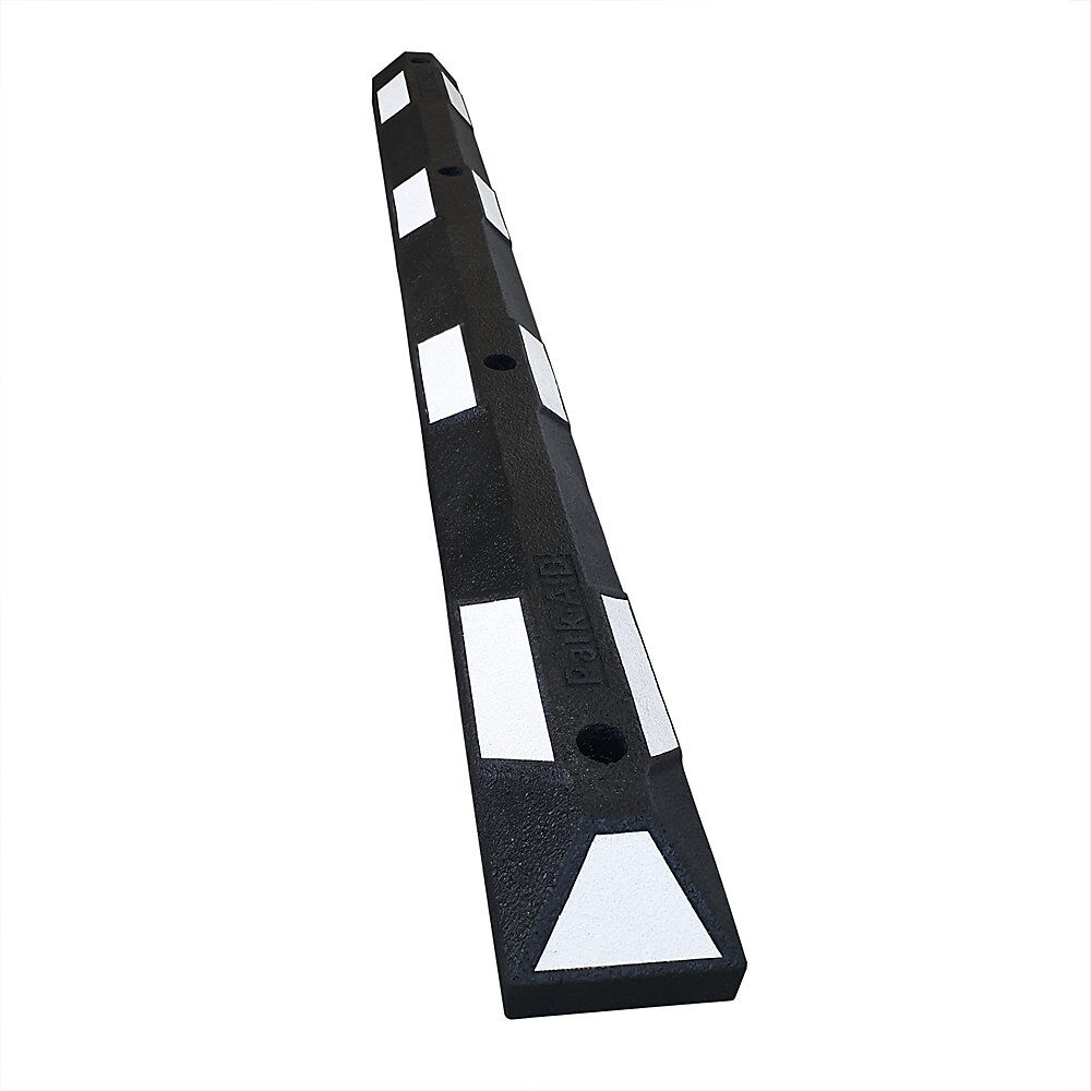 Radstopp Park-AID®, LxBxH 1800 x 150 x 100 mm, schwarz / weiß Moravia
