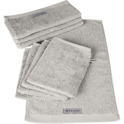 Handtuch Set ROSS "Sinfonie", grau (kiesel), Obermaterial: 100% Baumwolle, Handtuch-Sets, beinhaltet Gästetücher und Waschhandschuhe