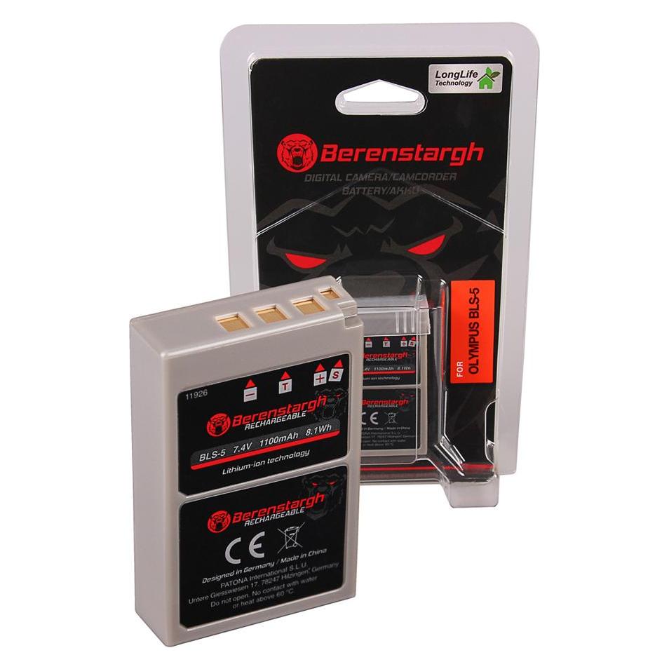 Berenstargh Akku f. Olympus PS-BLS-5 PEN EP3 E-P3 EPL2 E-PL2 EPL3 E-PL3 EPM1 E-PM1m (Kamera Akku) (61064152)