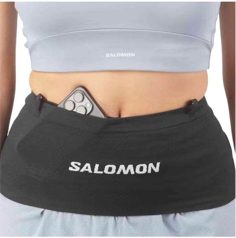 Cinturón De Running Salomon Adv Skin Seamless Black-White Xs Mujer