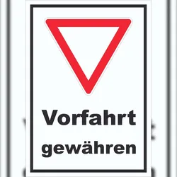 HB-Druck Schild Vorfahrt gewähren A1 (594x841mm)