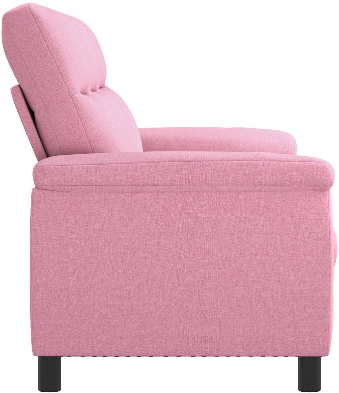 vidaXL Canapé Rose 214 x 90 x 95 cm Tissu