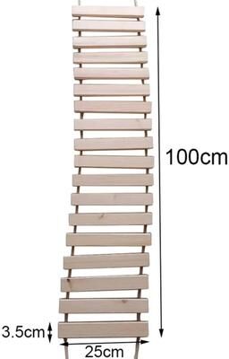 Uplift Treasures Wooden Sisal Rope Cat Drawbridge Ladder 39.37 In Length Ladder