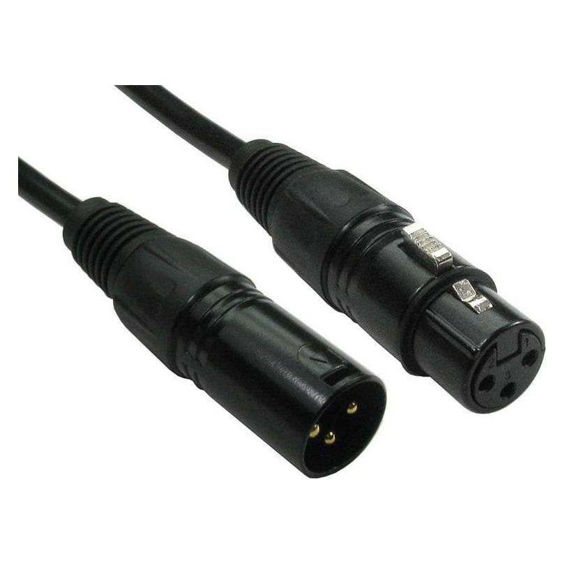 RS PRO XLR-Kabel Stecker Buchse 15m Schwarz (15 m, XLR Kabel) (1924449)