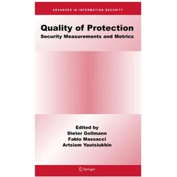Quality Of Protection, Fachbücher von Dieter Gollmann, Fabio Massacci, Artsiom Yautsiukhin