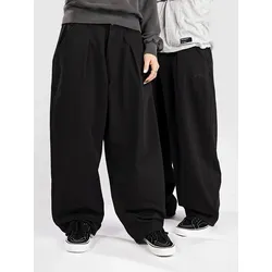 Jacker Pleated Baggy Hose black Gr. S