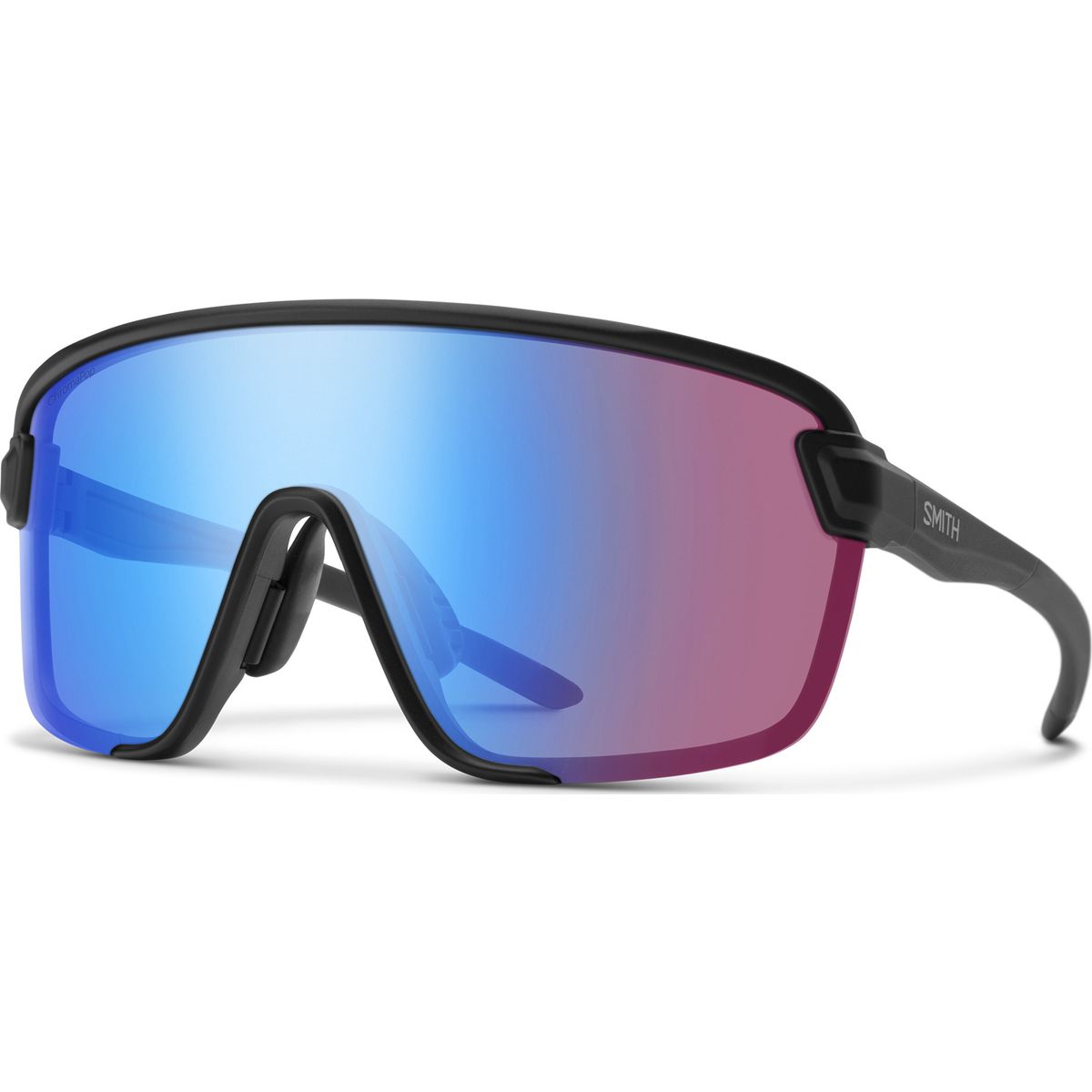 Smith Bobcat matte black chromapop low light rose blue mirror (003-99G0) 20492700399G0