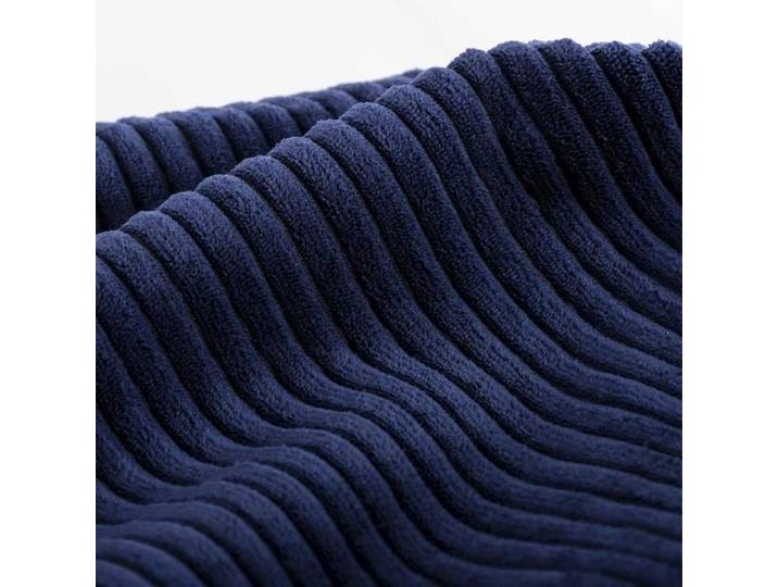 LiveDeco - Housse Vide Pouf Poire XL Intérieur Velours Côtelé Bleu Marine BiG52