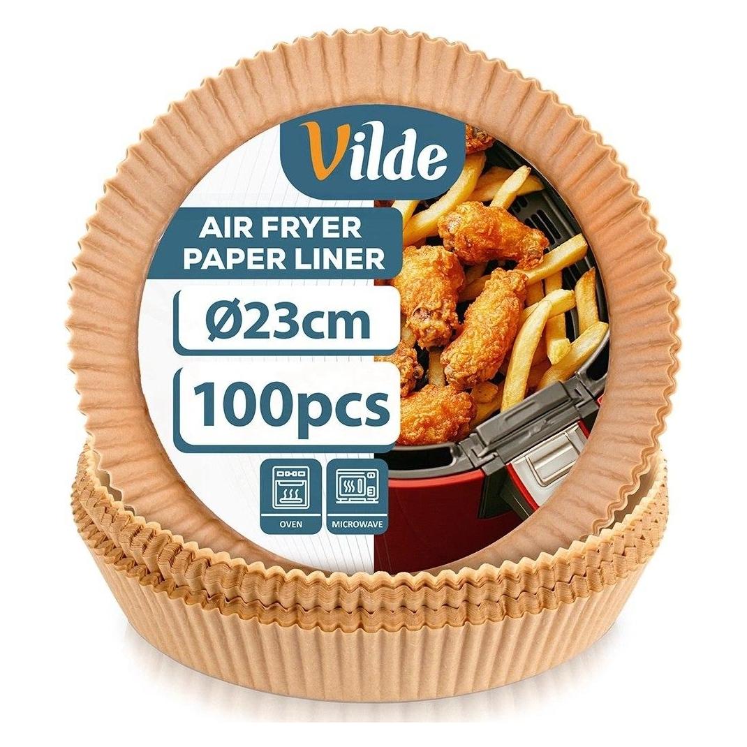 Vilde Wkład papierowy do frytkownicy, okrągły 23cm 100szt. (279051) (61832505)