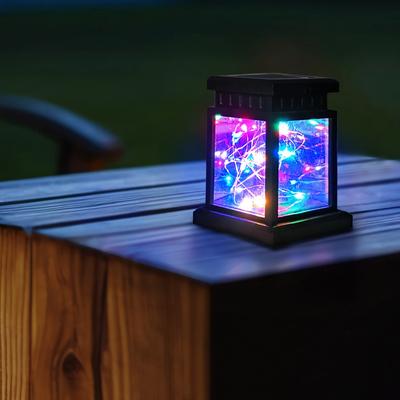 Perfect Picks Market Solar Garden Lights Outdoor String Waterproof Star Palace Lights multicolor