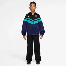 NIKE FC Barcelona Sportswear Ausweich Trainingsanzug Kinder 010 - black/loyal blue/university gold S (128-137 cm)