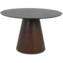 Esstisch Bolton Ø 120 cm Holz Braun Walnuss