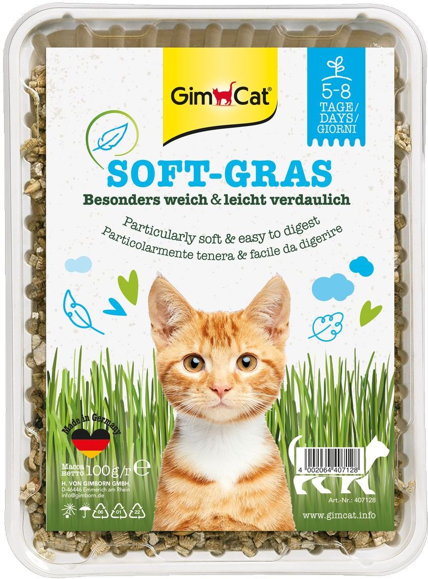 Gimcat Soft Grass Erba per Gatto 100G