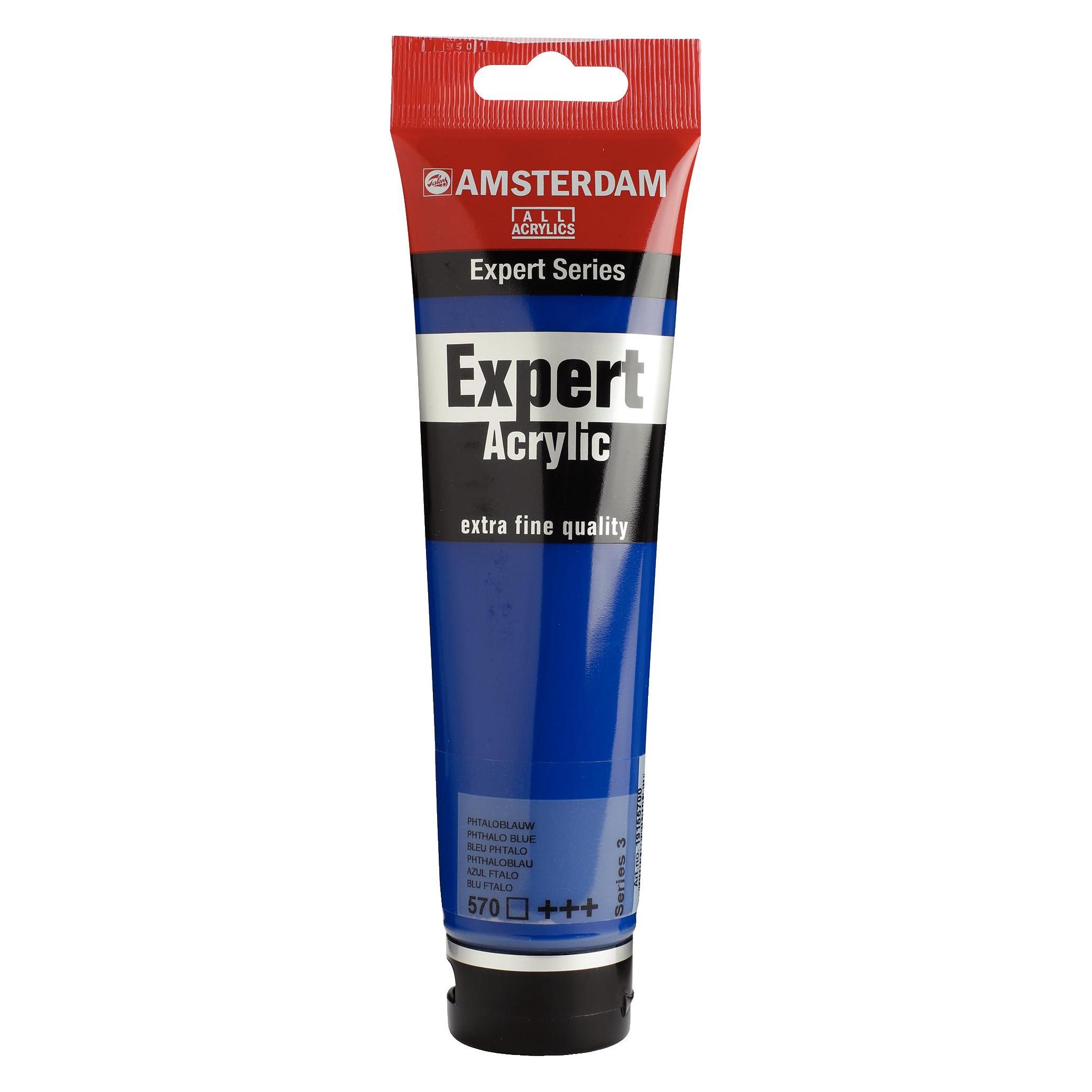 Amsterdam Expert Acrylfarbe Tube 150 ml Phthaloblau 570 (150 ml) (ROY-19155700)