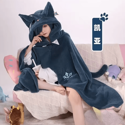 Inspire Curations Zhongli Genshin Impact Wearable Hooded Cloak Blanket zz 1 100x160cm(39x63inch)