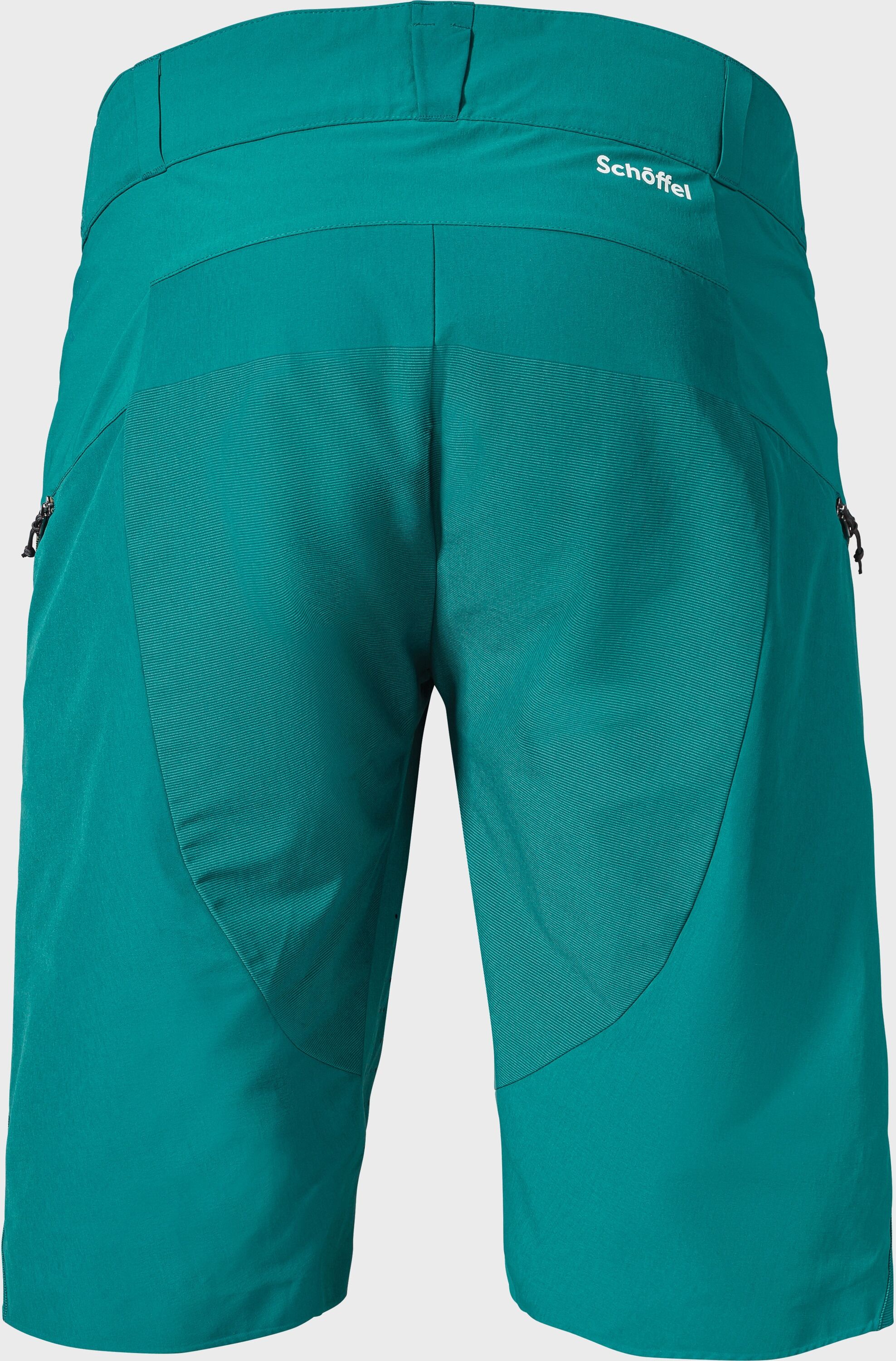 Shorts SCHÖFFEL "Shorts Arosa M", Herren, Gr. 54, Normalgrößen, grün (6895, grün), Oberstoff Rumpf oben: 89% Nylon 11% Elasthan Oberstoff Rumpf unten: 94% Nylon 6% Elasthan, Hosen Shorts