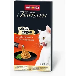 animonda Creamy Carny Katzen-Snack 6x15g Leberwurst