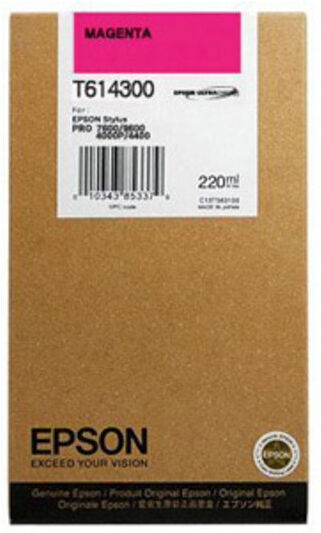 Epson C13t614300 Blækpatron, Rød, 220ml