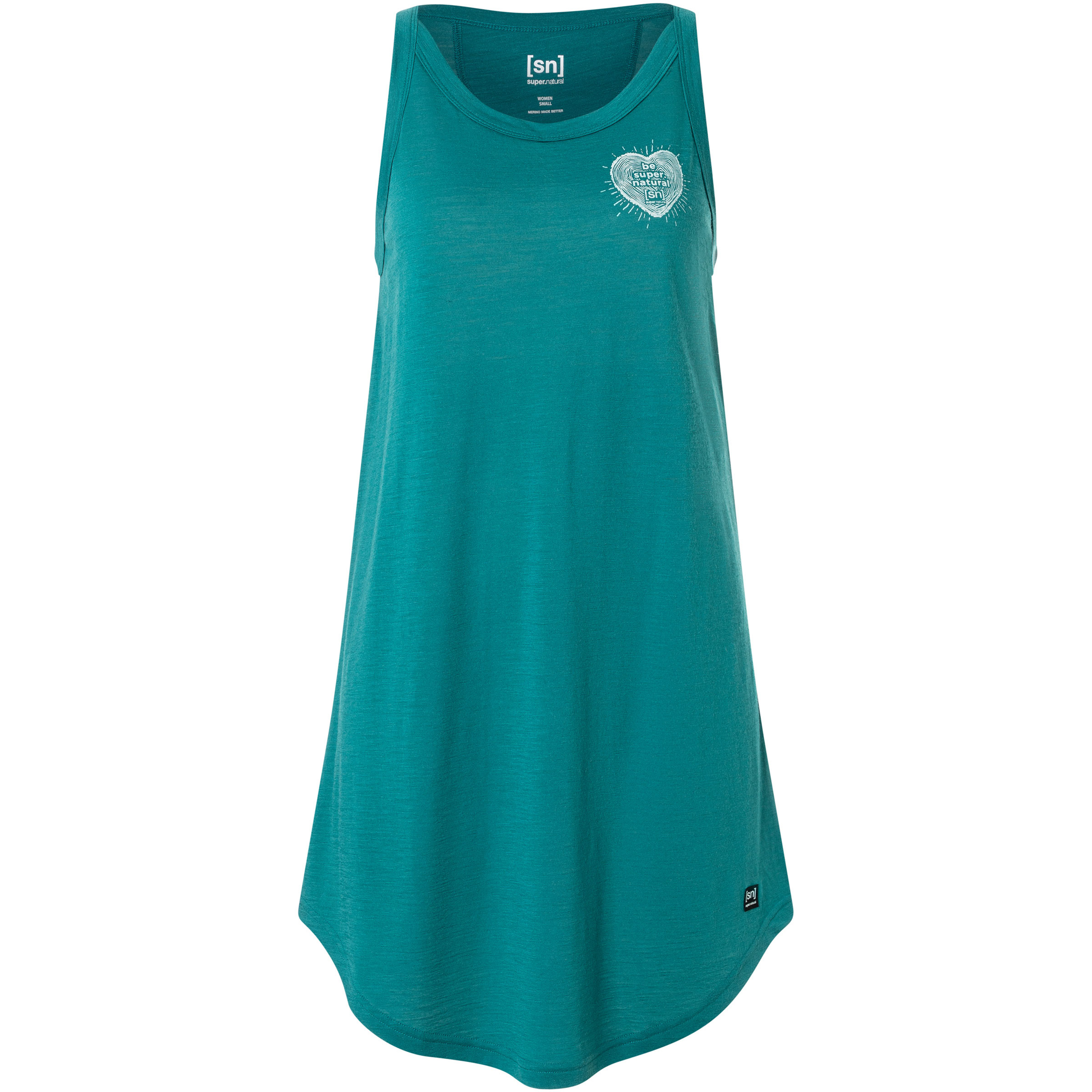 Super.Natural Little Heartwood Kleid Damen Kleider tuerkis Größe S Lifestyle Hautfreundlich Merinowolle