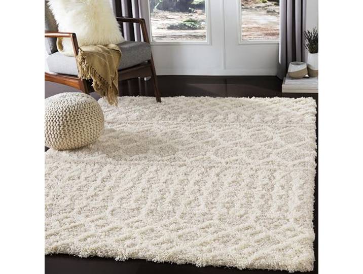 Livabliss Nour Dubai Shaggy Teppich 160x220 cm – Creme