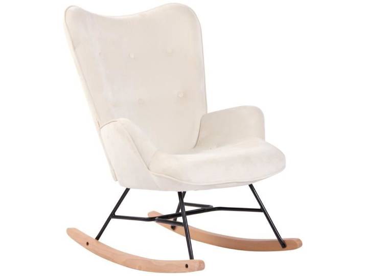 -CLP-Fauteuil à bascule Sanka en Velours-Array