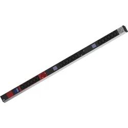 Bachmann BN0500 48,26cm 19Zoll PDU 1HE 18xC13 3x Schutzkontakt Leistungsmessung Anschluss CEE 3x 16A, USV Zubehör