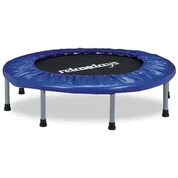 Relaxdays Trampolin faltbar Indoor Dunkelblau,Grau,Schwarz