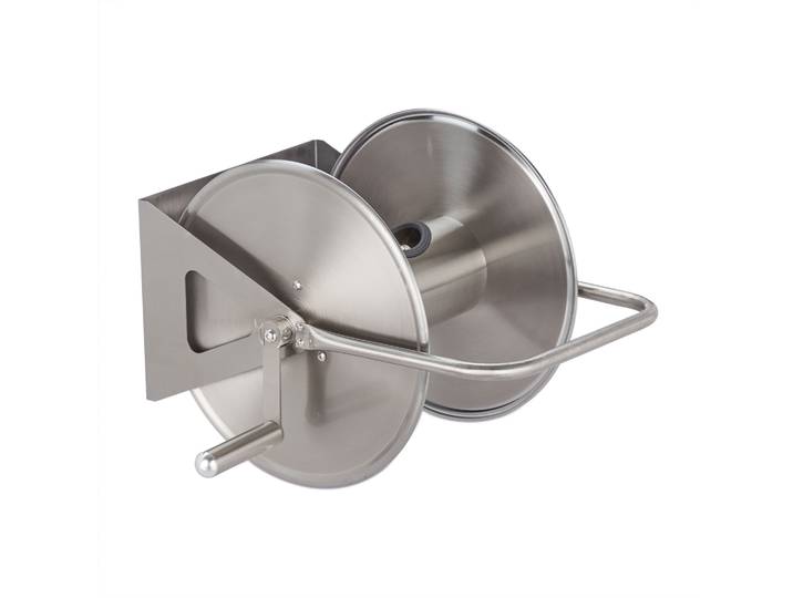 Schlauchtrommel Edelstahl Silber