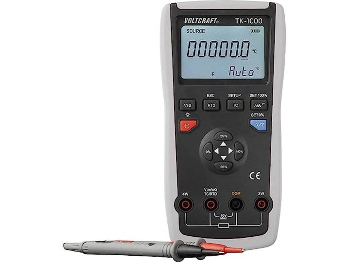 VOLTCRAFT TK-1000 Kalibrator Temperatuur, Spanning