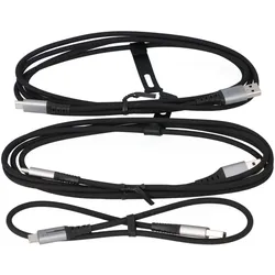 USB C Kabel, 3 Stück 2x2m+0,5m. 3.1A Ladekabel USB C Nylon Geflochten Schnellladekabel, USB auf USB C Kabel