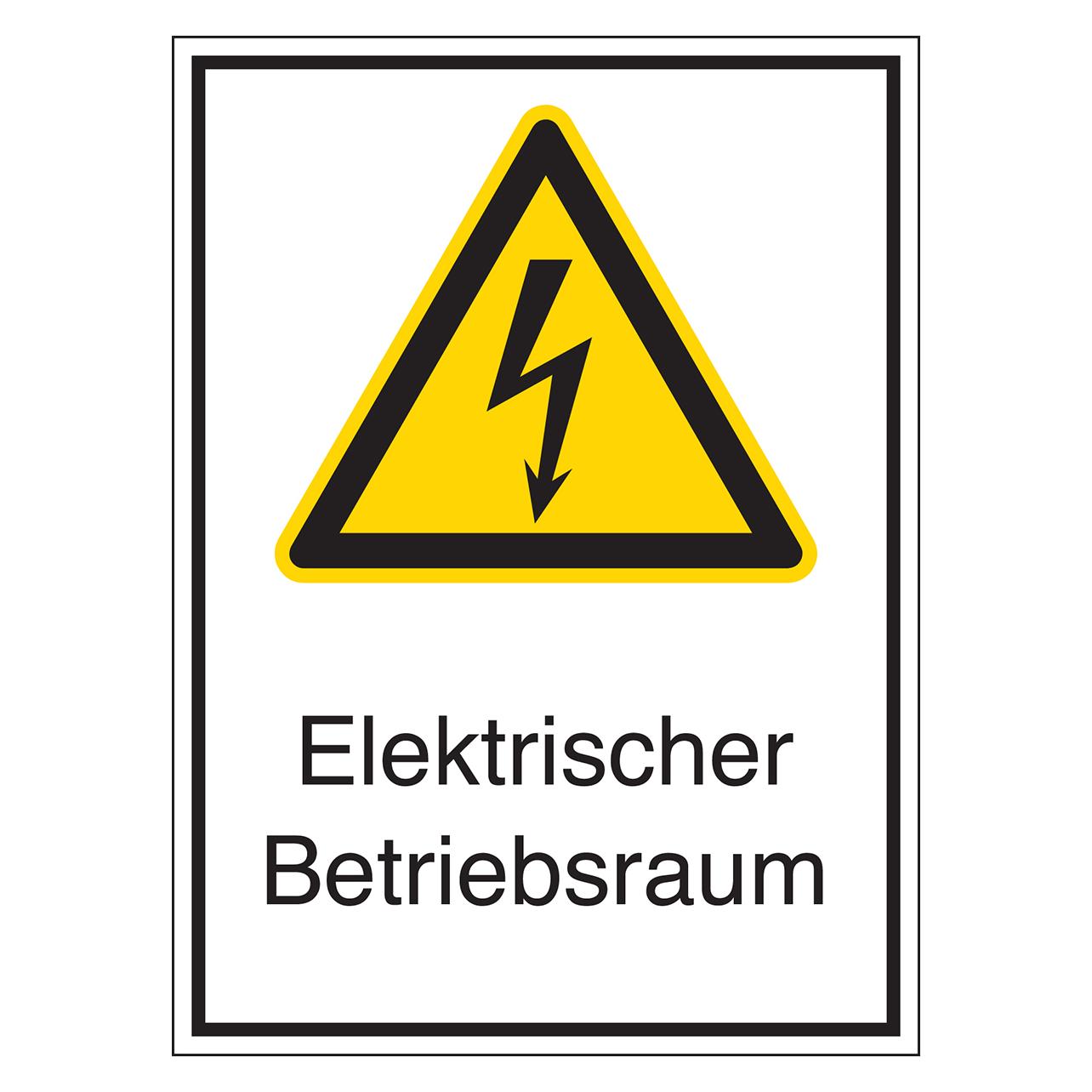 Brady STD-978-262X371-B7527, Warnschilder für Elektrische Einrichtungen - Elektrischer Betriebsraum (801224)