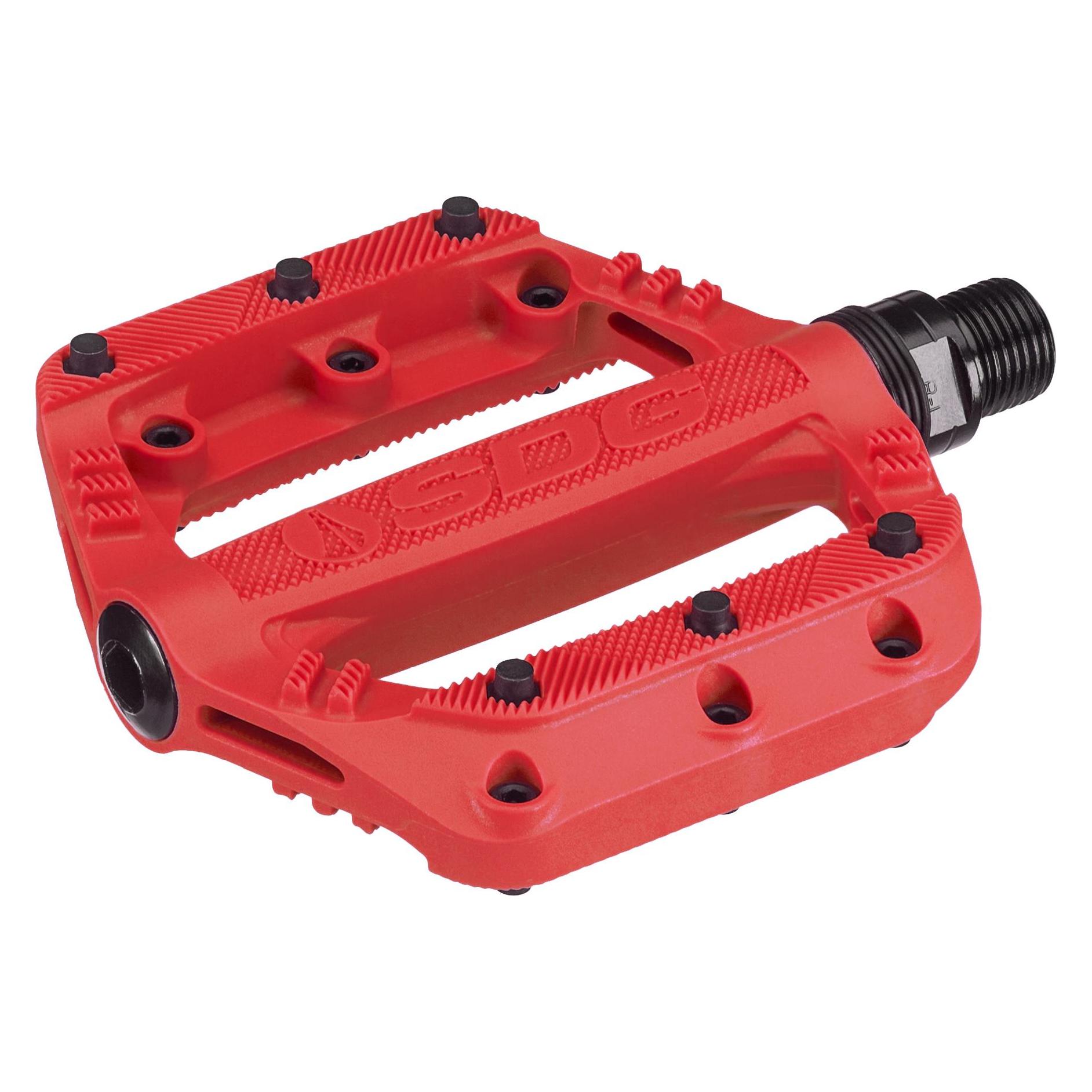 Sdg Slater Jr. Plattform-Pedal, 90x90mm, red (SDG-00005)