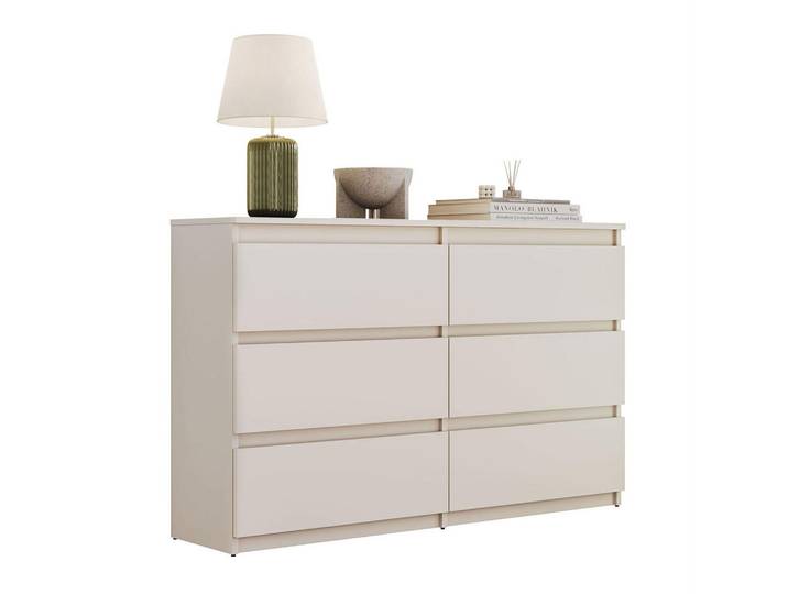 Lookway Sideboard Hana M6 Kaschmir 120cm, 120x74.4x30 cm, Kleinmöbel, Kommoden, Sideboards