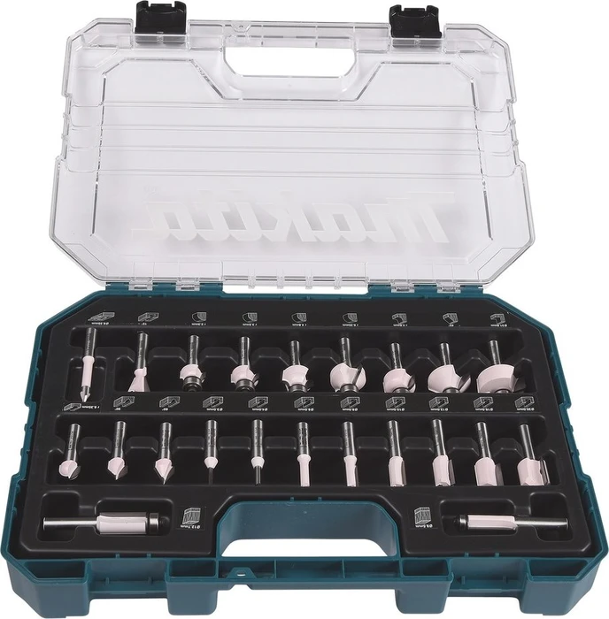 Makita D-74778 Router Bit Set - for wood - 22 pieces