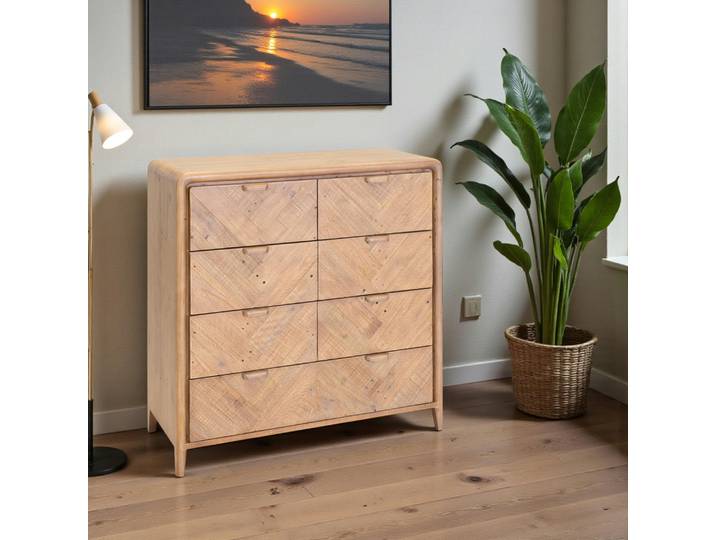 Commode 7 tiroirs en bois recyclé KEARNEY