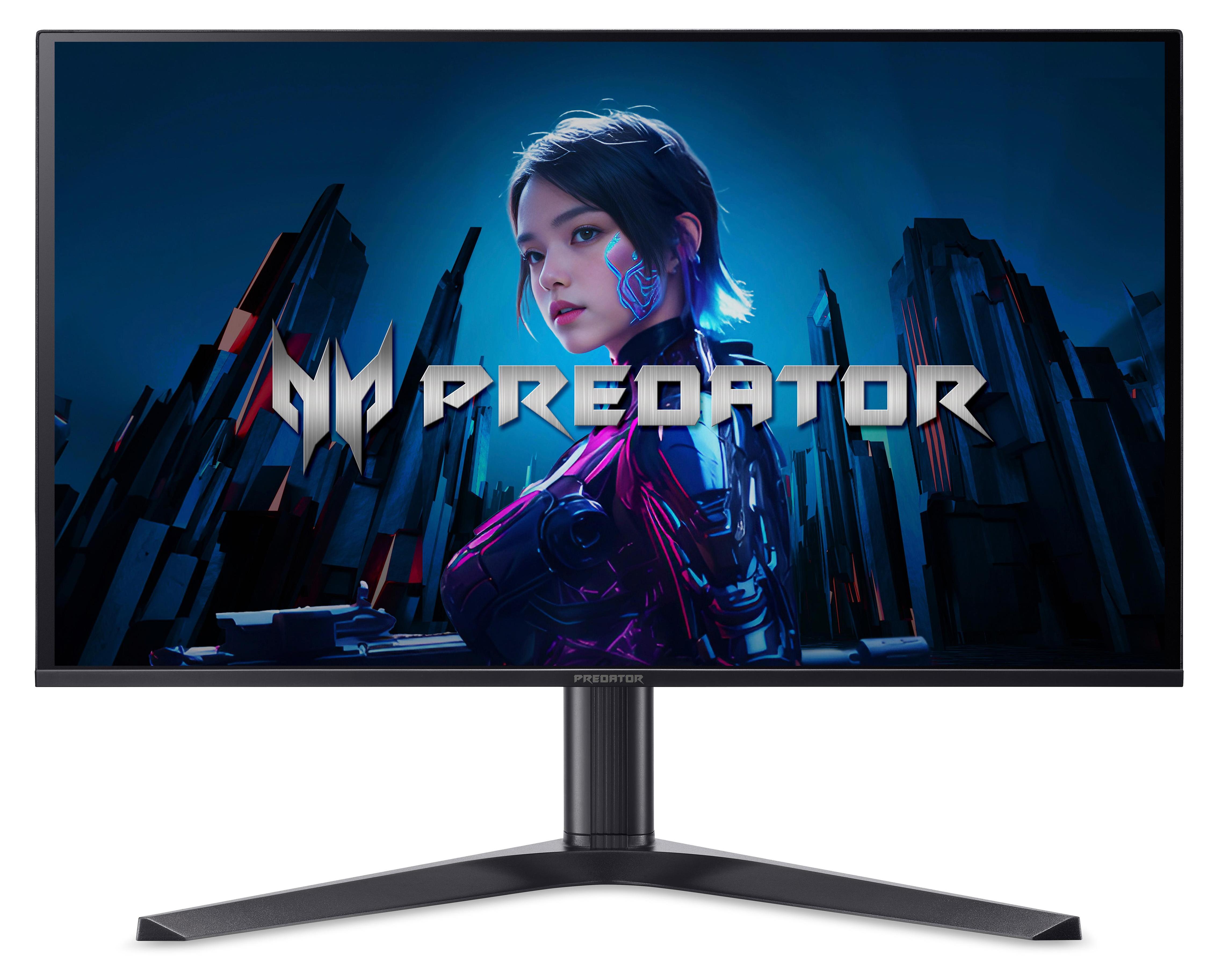 Acer Predator X27 QD-OLED X27X1bmiippruzx, 67,3 cm (26.5"), 3840 x 2160 Pixel, 4K Ultra HD, QD-OLED, 0,03 ms, Schwarz