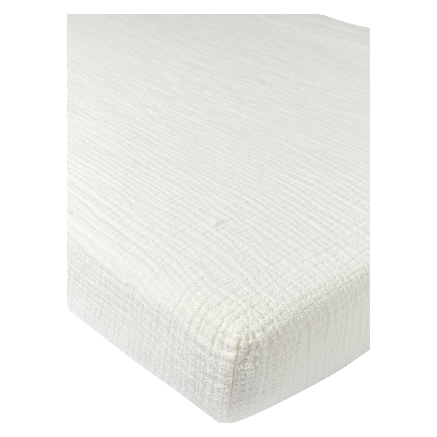 Meyco spannbettlaken wiege - pre-washed musselin (80 x 40 cm) (56603229)