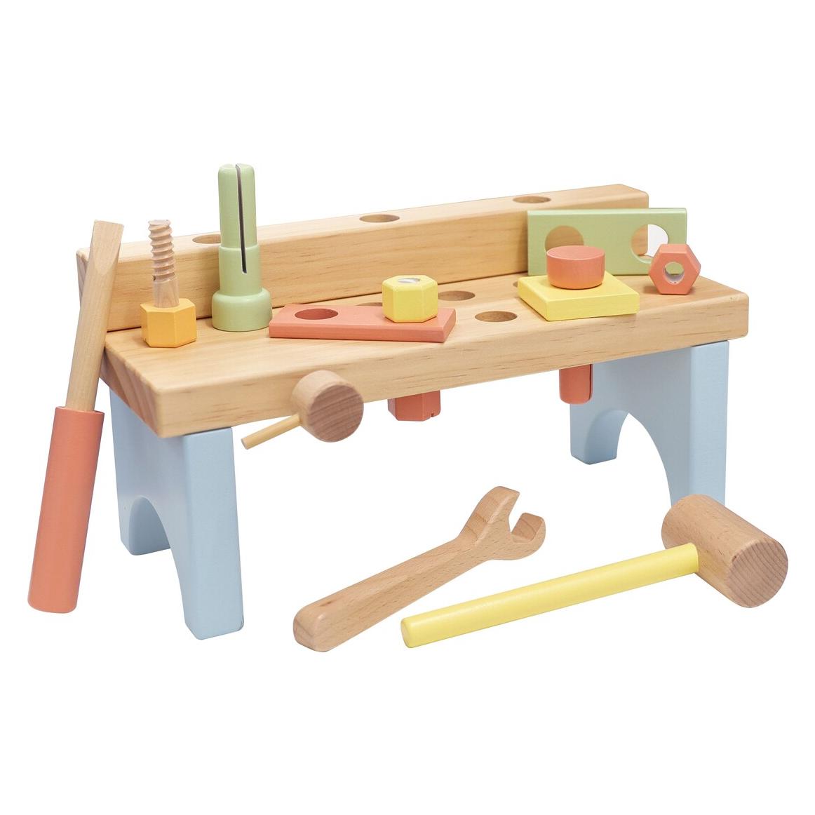 Spielmaus Holz Werkbank 17-teilig (0041607947)
