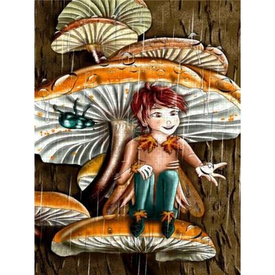 CALVENDO Puzzle Frühlings-Elf | 1000 Teile Lege-Größe 64x48cm Foto-Puzzle für glückliche Stunden