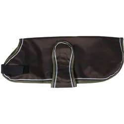 EQuest Hundemantel Ontario, robust und wetterfest, Mocha - 35 cm