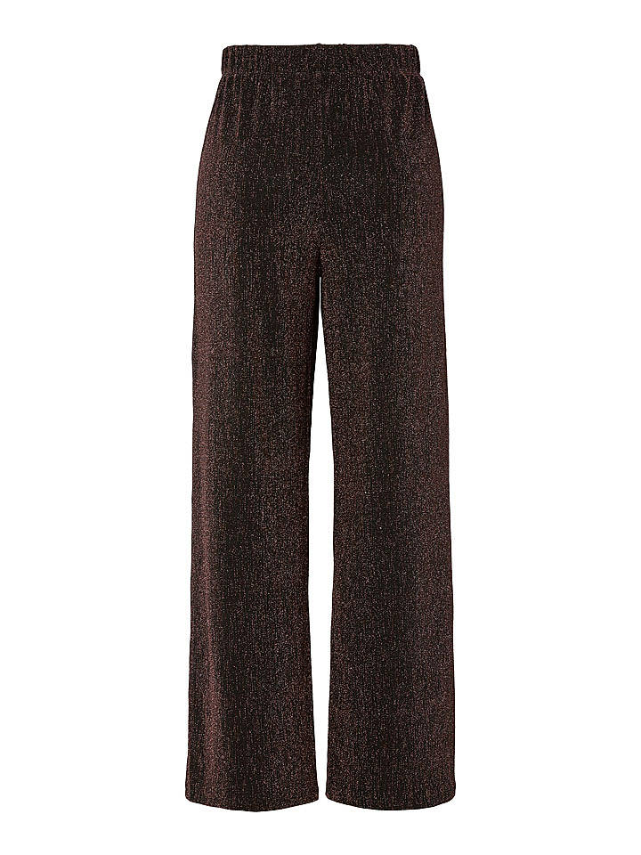Pieces Marlenehose "Maeve" in Braun - L