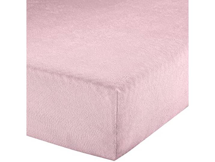 Erwin Müller Spannbettlaken, Spannbetttuch Erding Frottee-Stretch rosé Größe 140x200 cm - 160x200 cm - hautsympathisch, kuschelig, bügelfrei, Rundumgummi