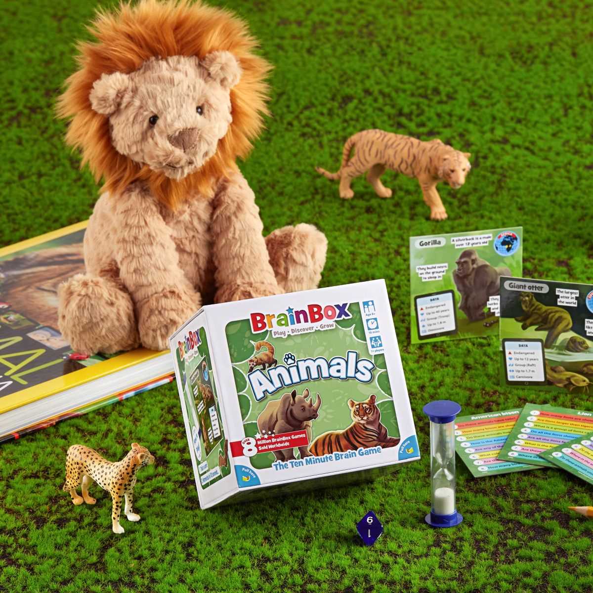BrainBox Animals (Refresh 2022) - Educational Card Game for Family and Educational Play, Ages 6+, by Asmodee