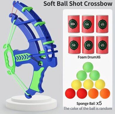 Perfect Picks Market Soft Bullet Target Practice Toy For Children Educational Shooting Practice Toy With Safe Soft Bullets blue