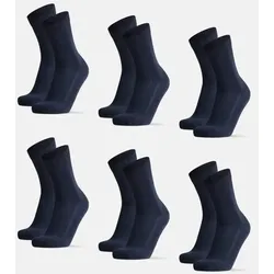 BAMBOO CREW SOCKEN - 6-Pack - Marineblau - 48-51