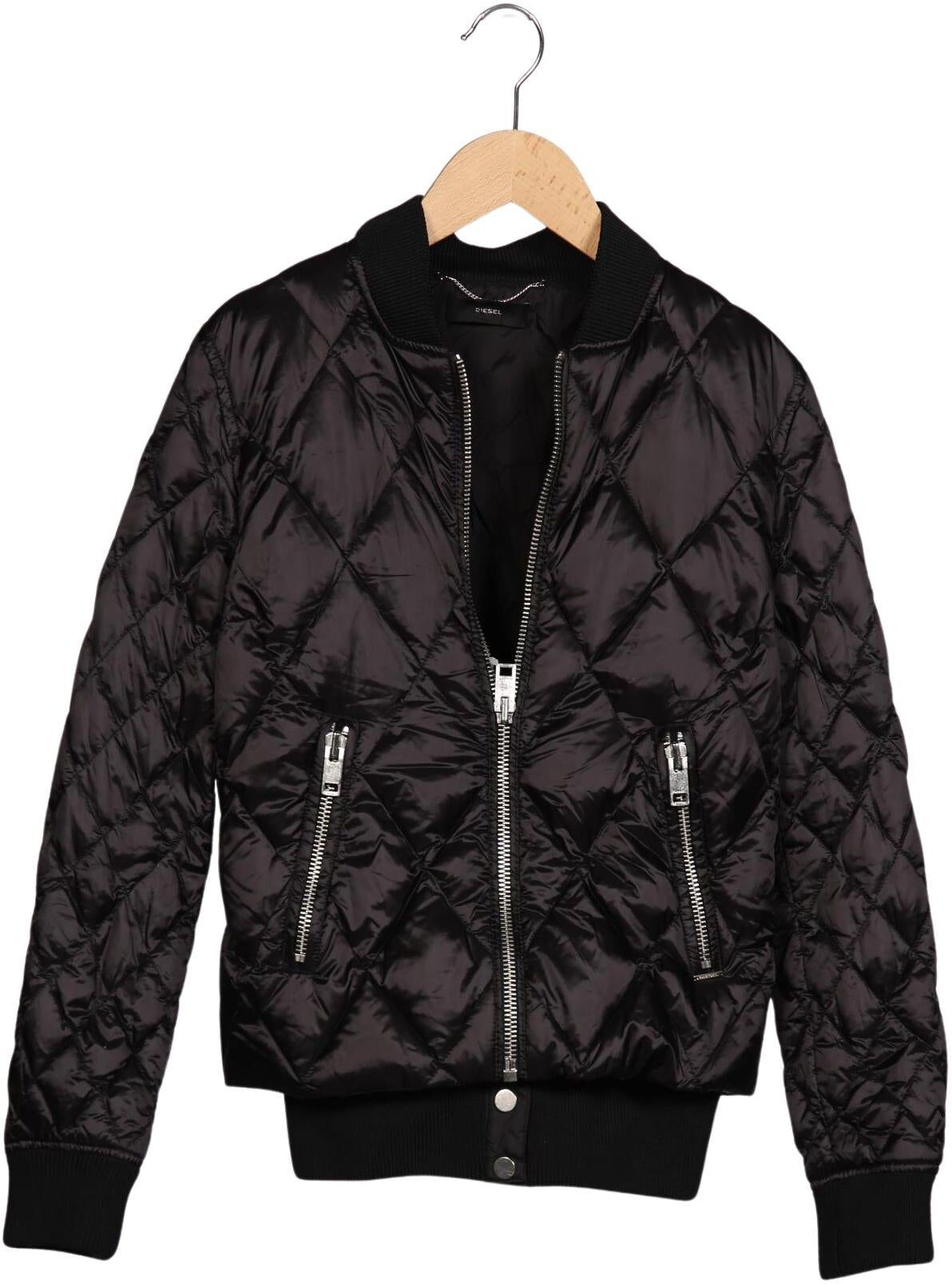 Diesel Damen Jacke, Schwarz, Gr. XS, Synthetik / Daunen - Second Hand
