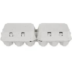 Funny 6er Eierschachteln, 2 x 6 Eier, weiß, unbedruckt, 130 Stück